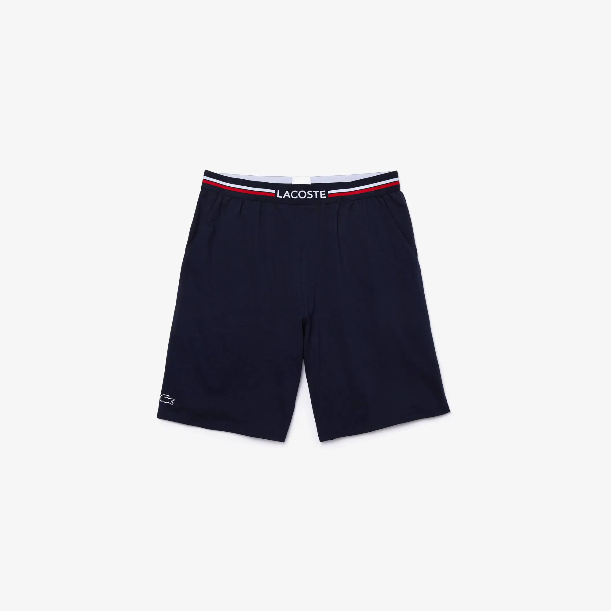 Lacoste Pyjama Shorts With Three-Tone Waistband. 2 Lacoste Pyjama Shorts With Three-Tone Waistband. 2