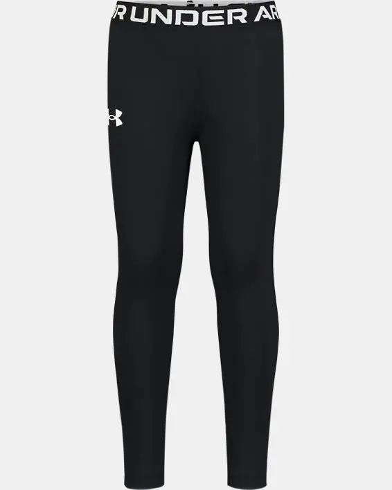 Under Armour Little Girls' UA Armour Knee Stretch Leggings. 1