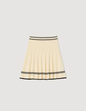 Short pleated knit skirt Login to add to Wish list