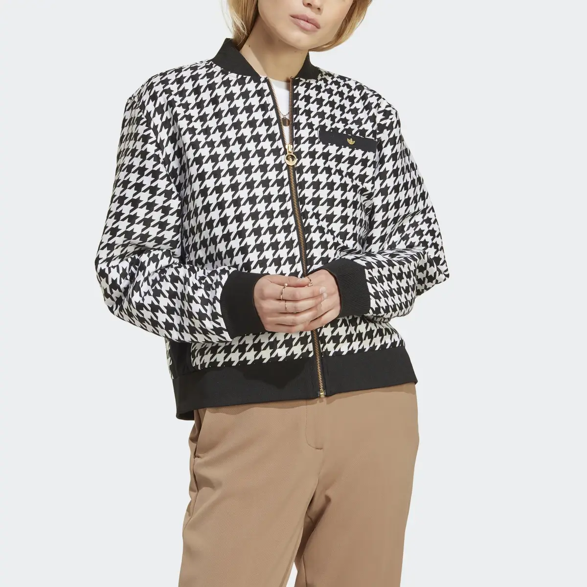 Adidas Houndstooth Jacket. 1