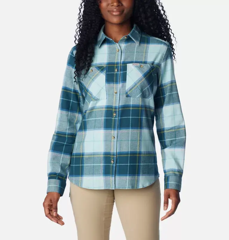 Columbia Women's Clay Hills™ Stretch Flannel Shirt. 2