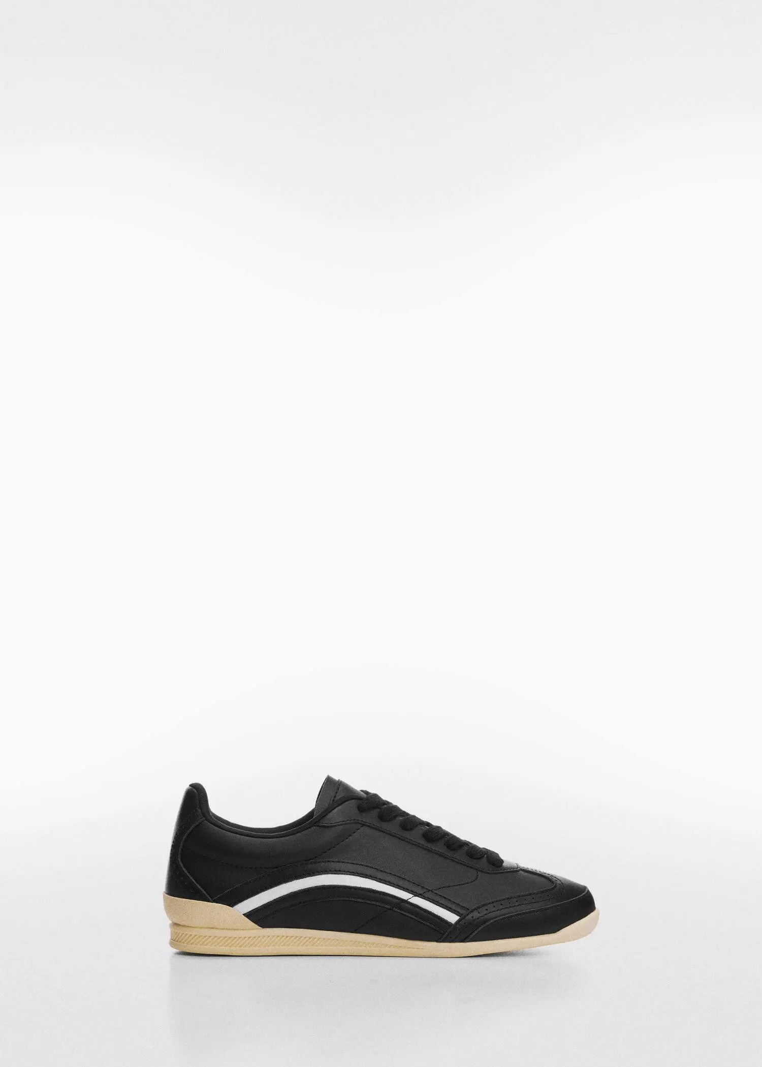 Mango Lace-up leather sneakers. 2