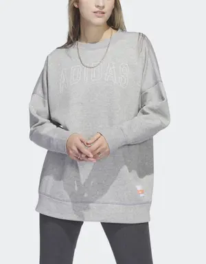 Adidas Sport Statement Boyfriend Crew Sweatshirt