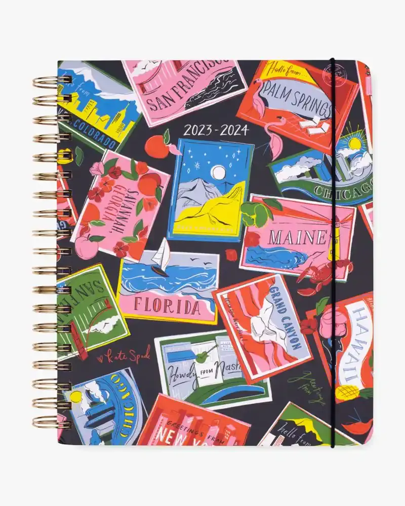 Kate Spade On The Road 2023-24 17-Month Mega Planner. 1