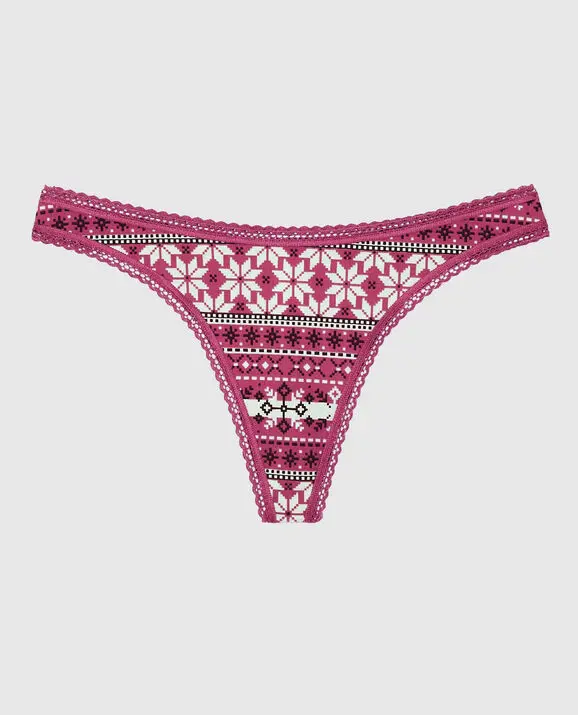 La Senza Remix Cotton Thong Panty. 3