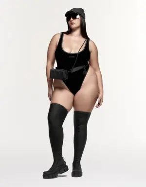 Velvet Bodysuit (Plus Size)