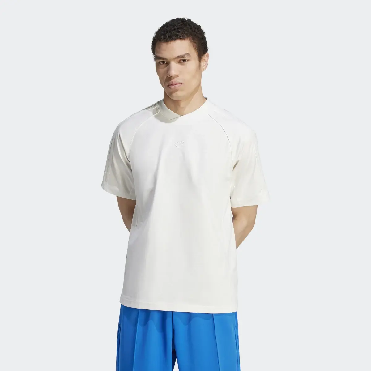 Adidas Blue Version Essentials Short Sleeve Tişört. 2