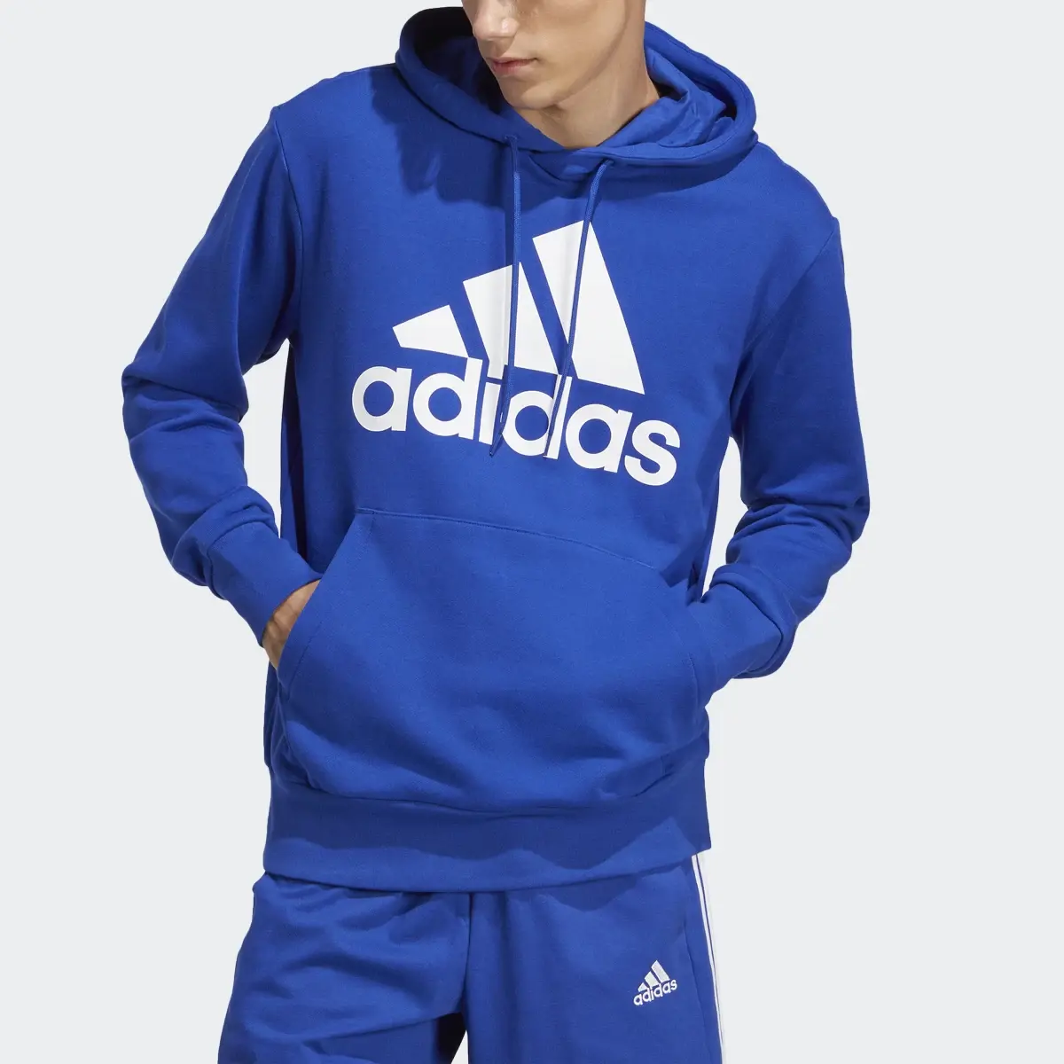 Adidas Sweat-shirt à capuche en molleton Essentials Big Logo. 1