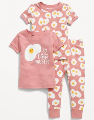 Old Navy Unisex Snug-Fit 3-Piece Pajama Set for Toddler & Baby multi