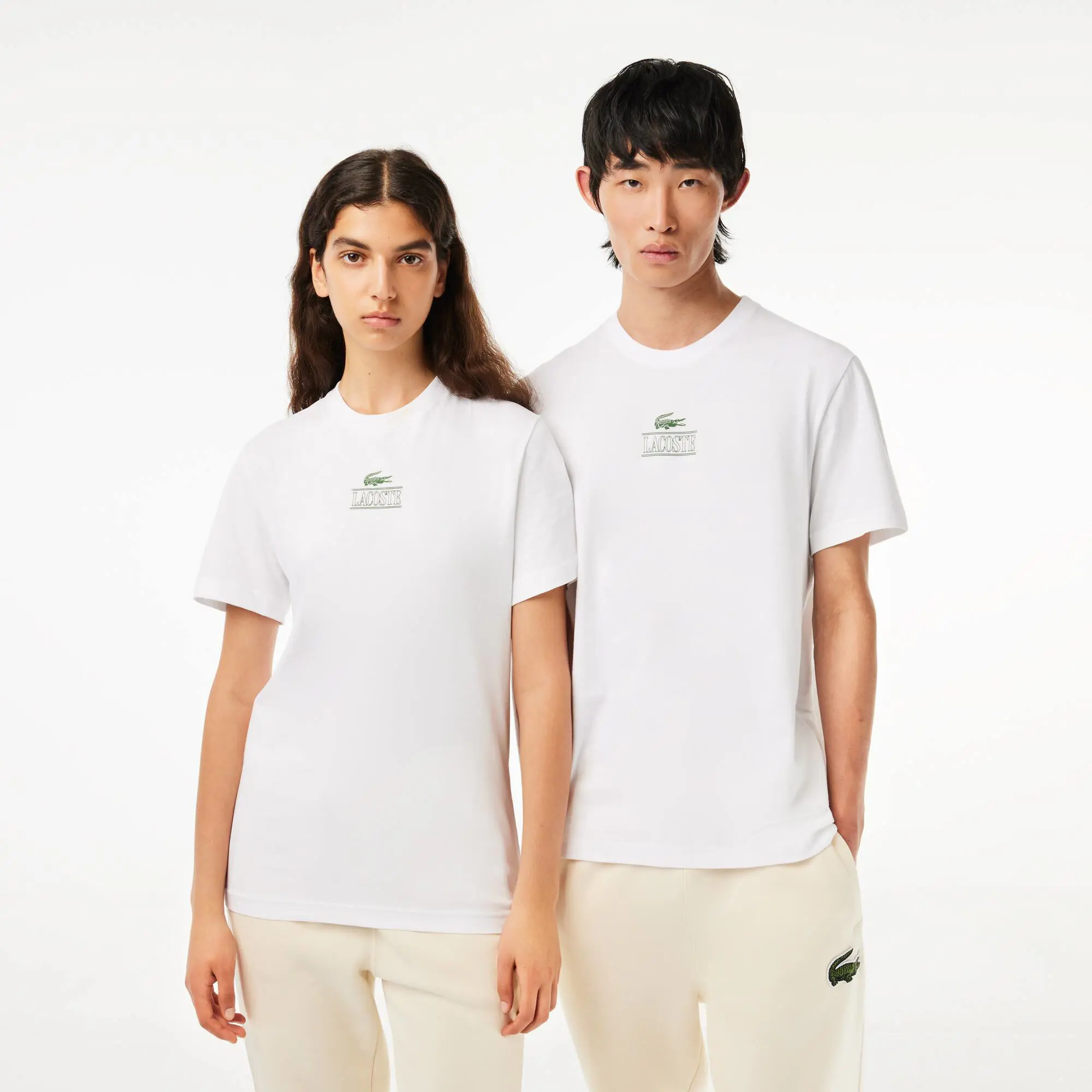 Lacoste Unisex Regular Fit Cotton Jersey Branded T-Shirt. 1 Lacoste Unisex Regular Fit Cotton Jersey Branded T-Shirt. 1