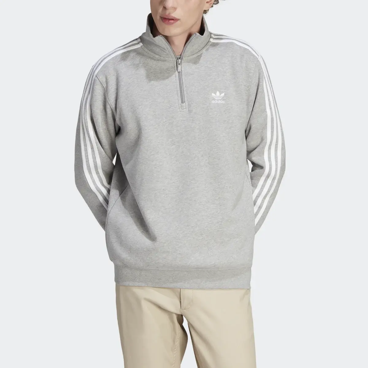 Adidas Adicolor Classics 3-Stripes Half-Zip Sweatshirt. 1