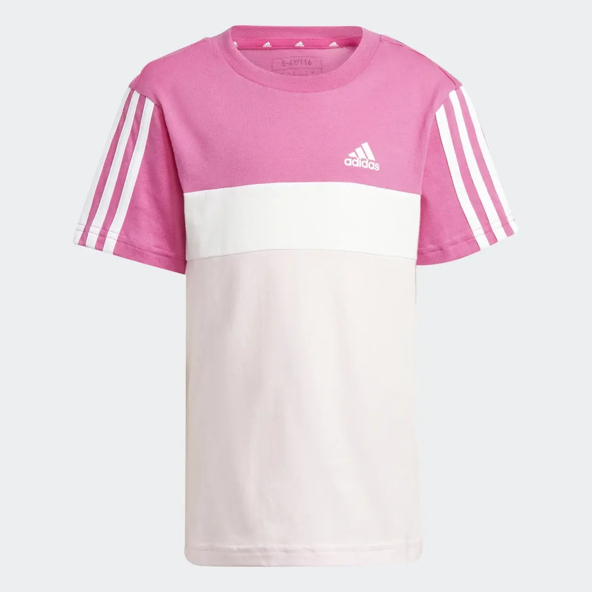 Adidas T-shirt Tiberio 3-Stripes Colorblock Cotton Kids. 3