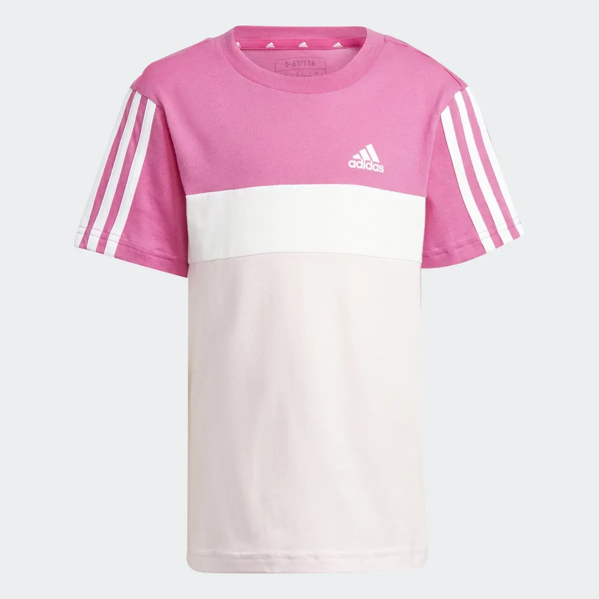 Adidas T-shirt en coton colorblock Tiberio 3-Stripes Enfants. 3