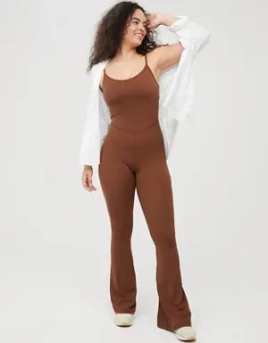 By Aerie Real Me Xtra Flare Jumpsuit