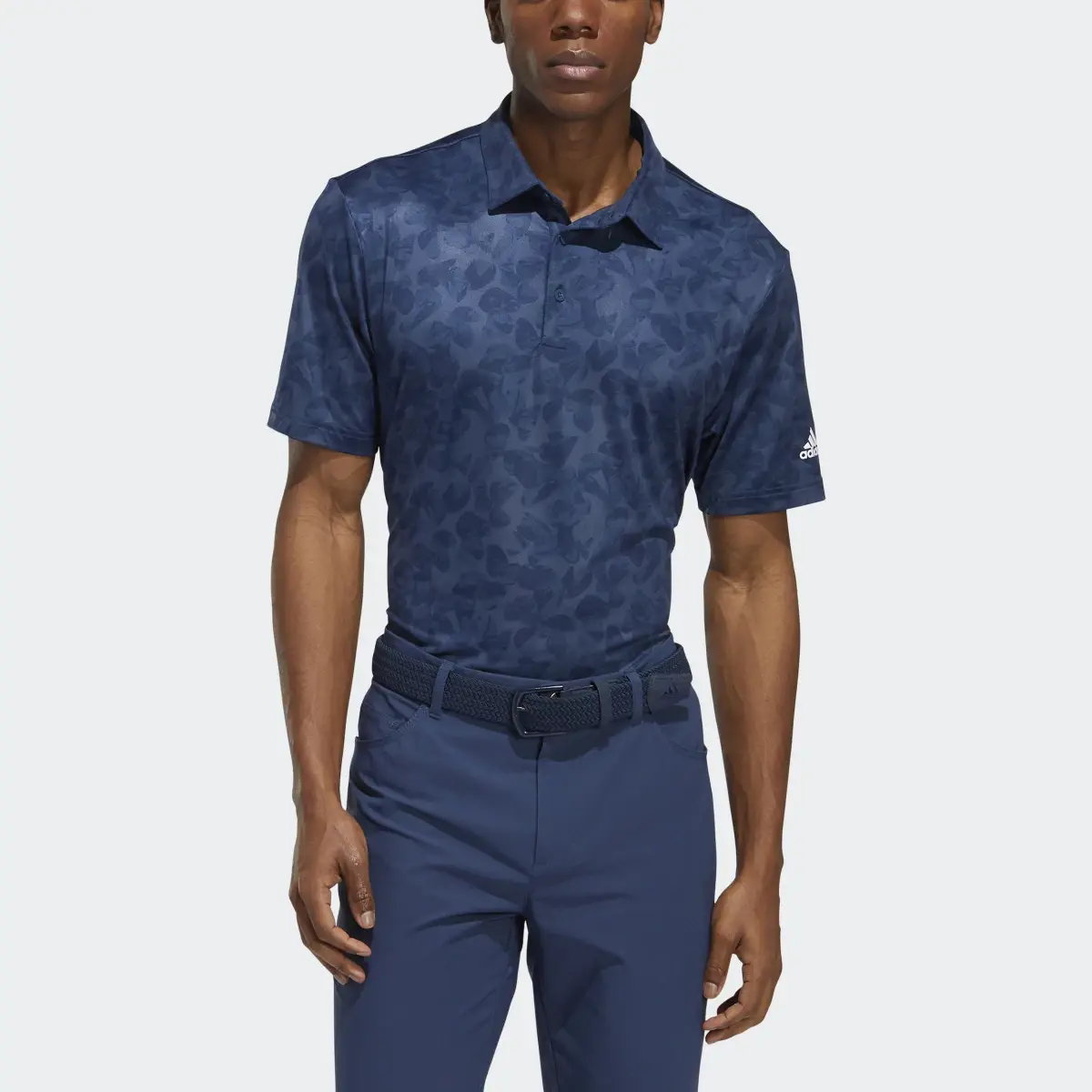 Adidas Prisma-Print Golf Polo Shirt. 1