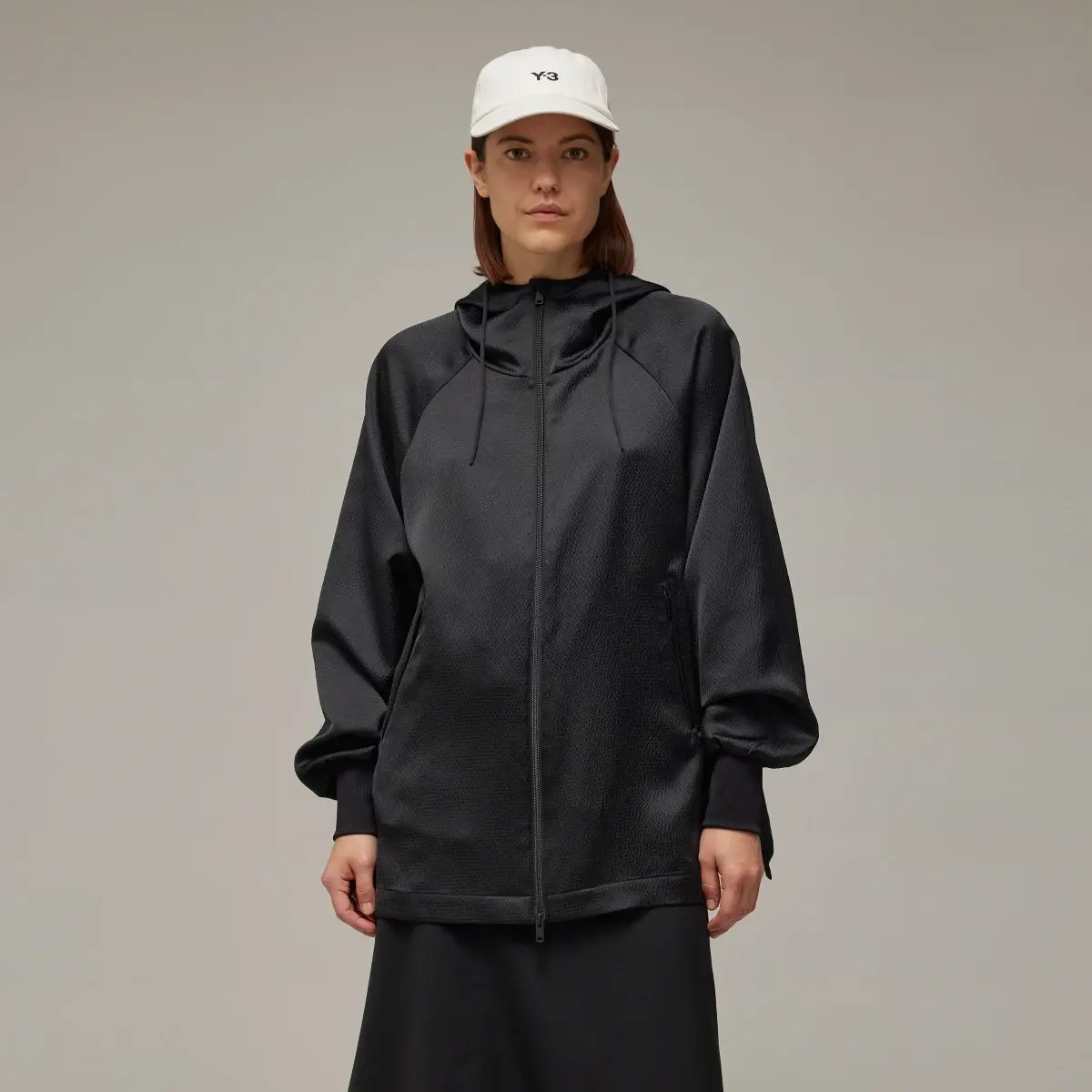 Adidas Y-3 Tech Seersucker Zip Hoodie. 1