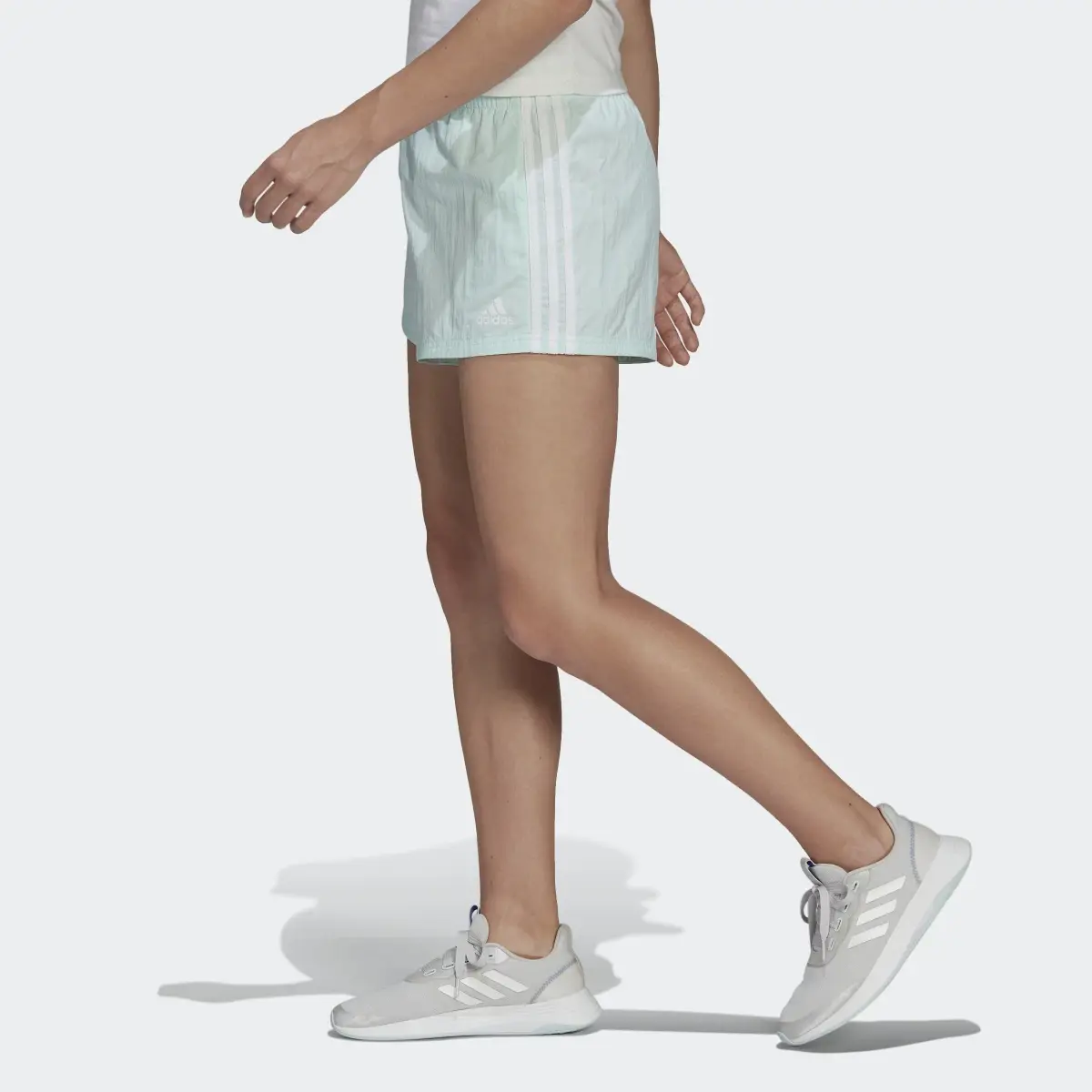 Adidas Essentials 3-Stripes Woven Shorts (Loose Fit). 2