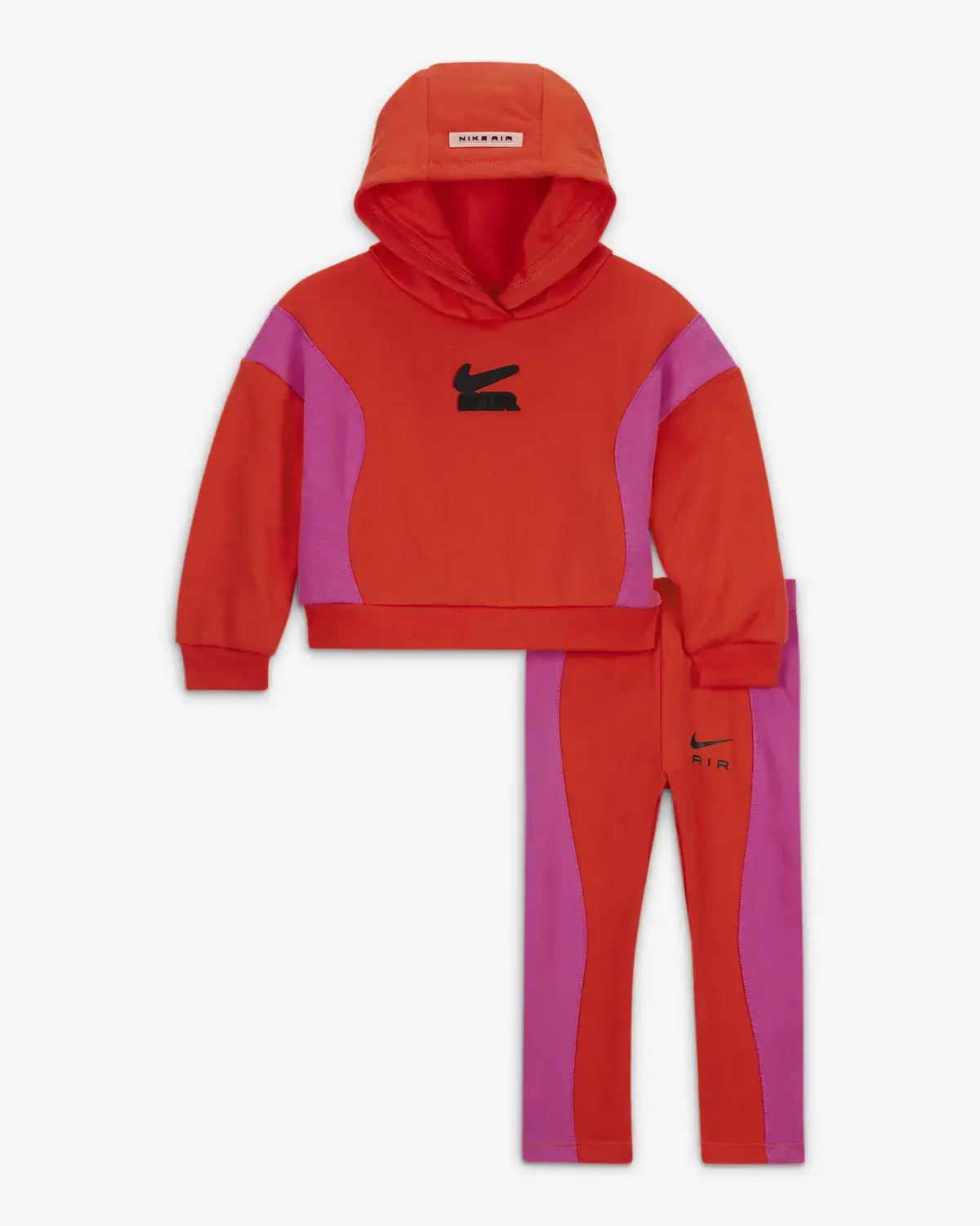 Nike Air French Terry Pullover Hoodie and Leggings Set. 1