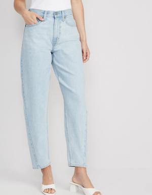 Extra High-Waisted Balloon Ankle Jeans blue