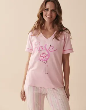 Cotton Pink Flamingo T-shirt