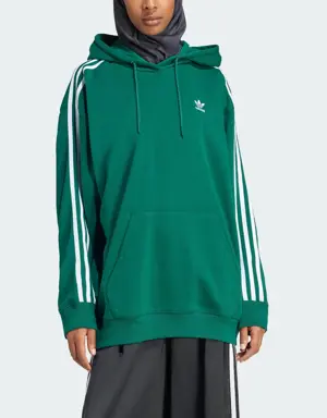 Adidas Sweat-shirt à capuche oversize Adicolor 3 bandes