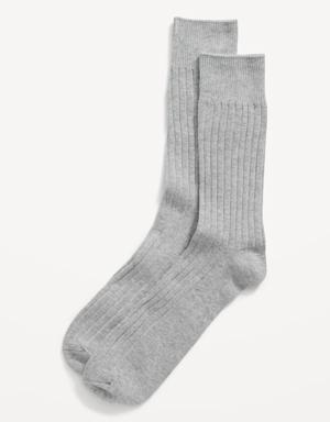 Old Navy Rib-Knit Crew Socks for Men gray