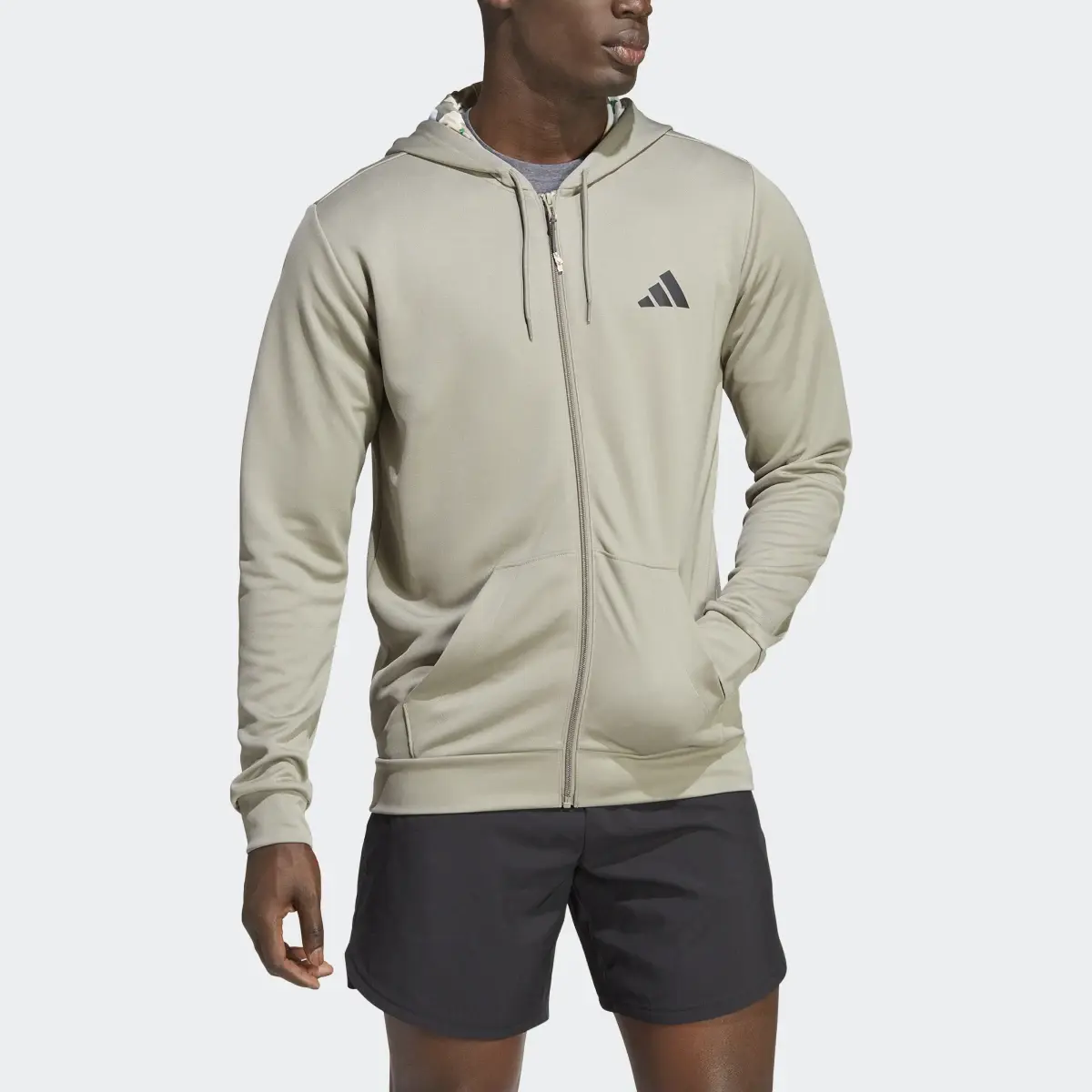 Adidas Train Essentials Seasonal Training Full-Zip Jacket. 1