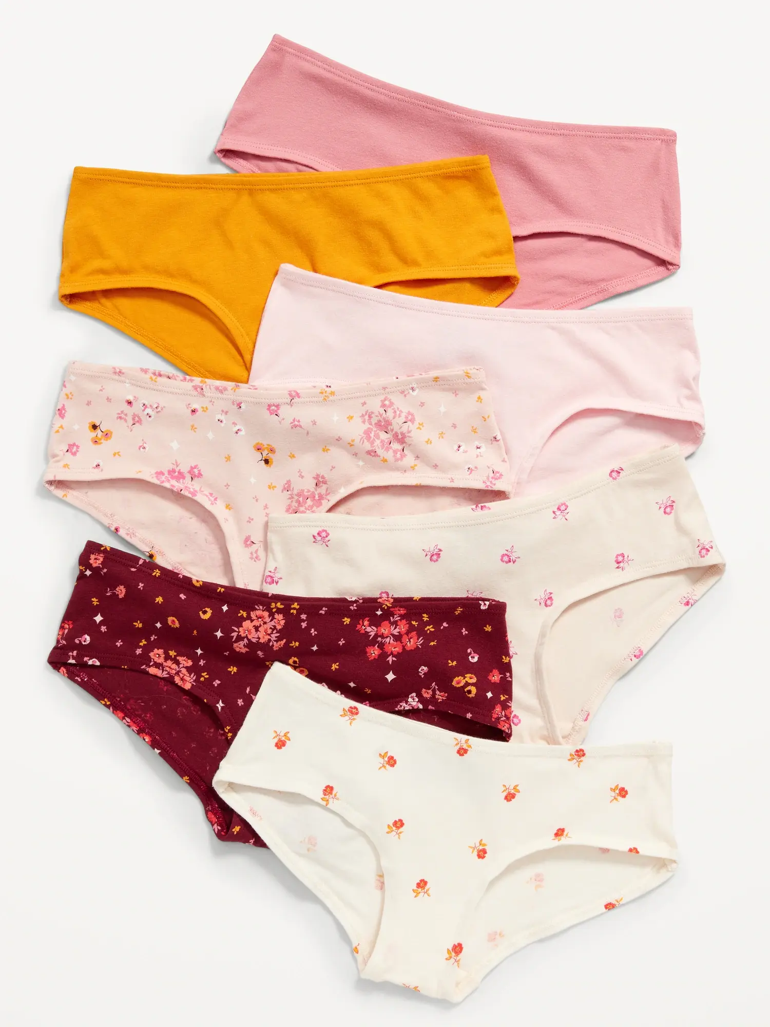 Old Navy Hipster Underwear 7-Pack for Girls pink. 1