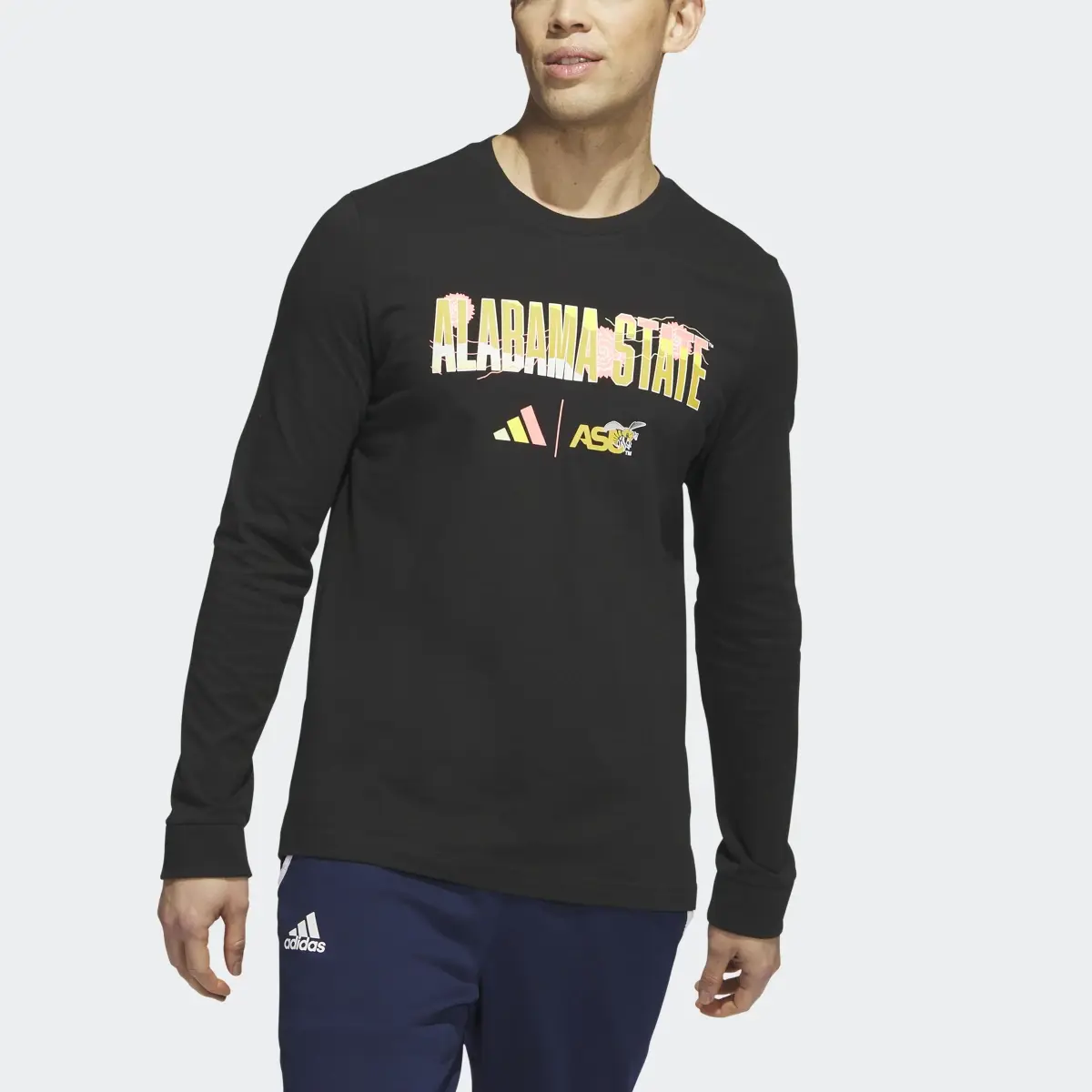 Adidas Hornets Long Sleeve Tee. 1