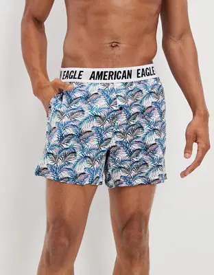 American Eagle O Palm Trees Ultra Soft Pocket Boxer Short. 1