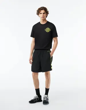 Men's Relaxed Fit Embroidered Shorts