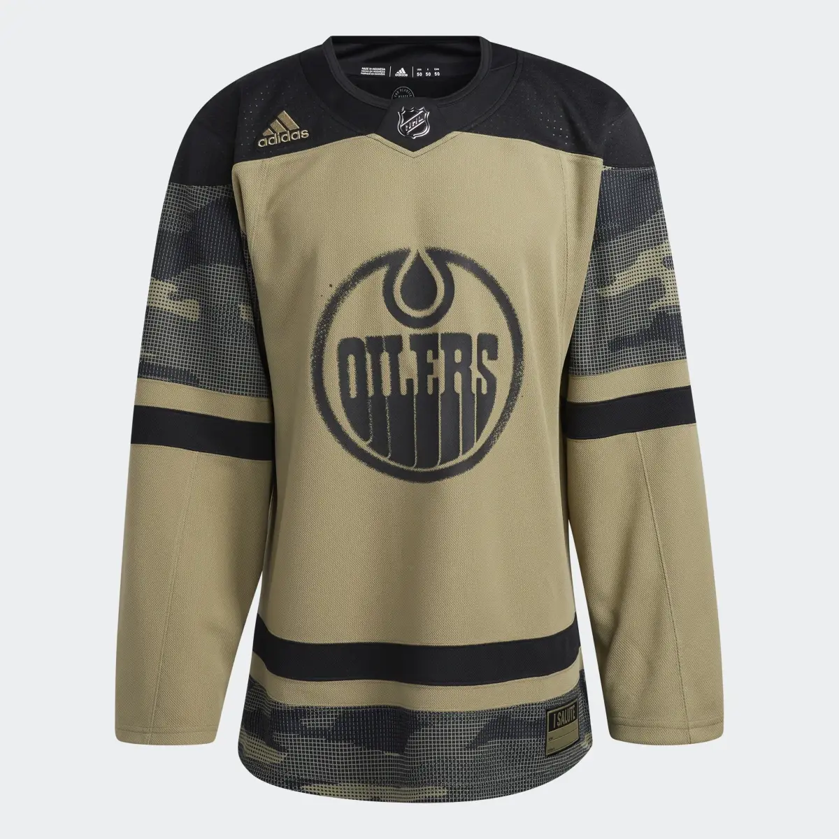 Adidas Oilers Camo Jersey. 1