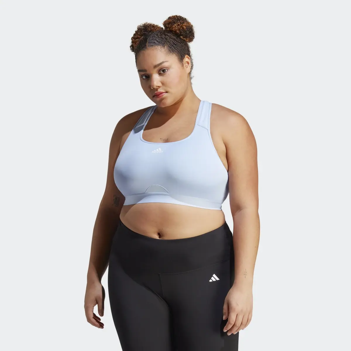 Adidas Powerreact Training Medium-Support Bra (Plus Size). 2