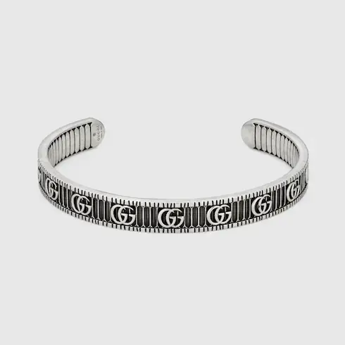 Gucci Bracelet with Double G in silver. 1