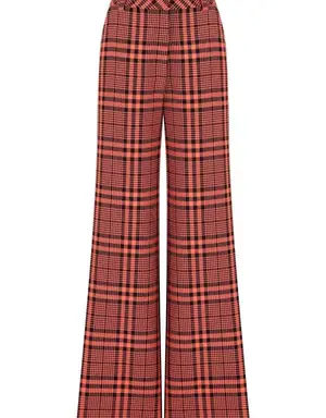 Retro Wide legged Red Trousers