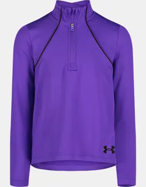 Girls' UA Stretch Jersey ¼ Zip