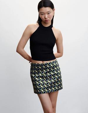 Printed miniskirt