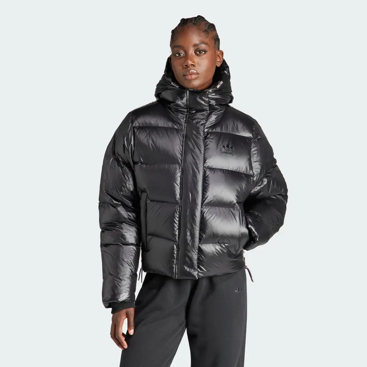 Adidas Short Premium Puffer Jacket. 2