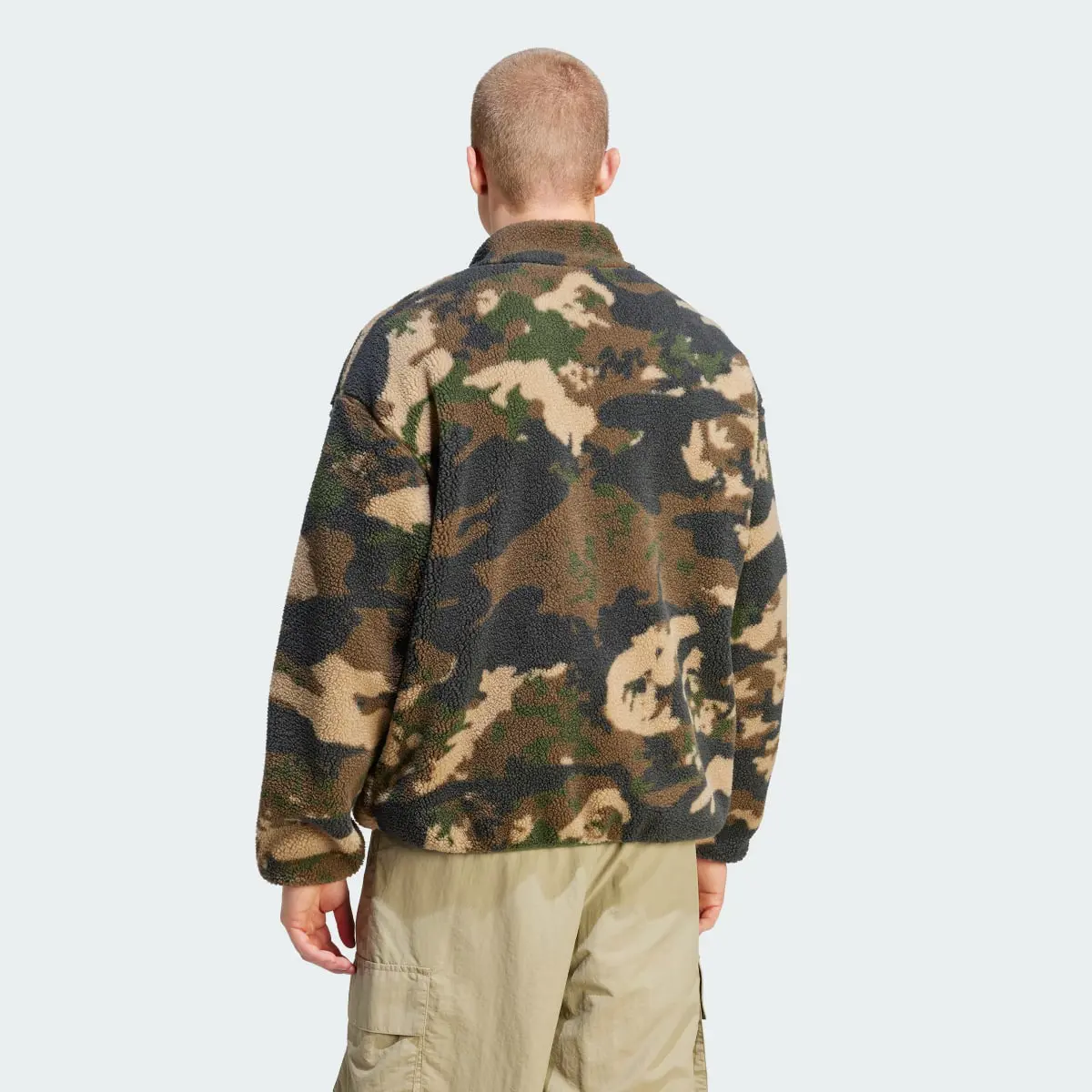 Adidas Graphics Camo Reversible Fleece Jacket. 3