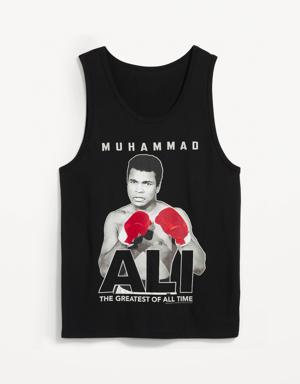 Muhammad Ali™ "The Greatest of All Time" Gender-Neutral Tank Top for Adults black
