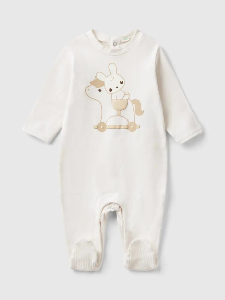 Benetton long onesie with print. 1