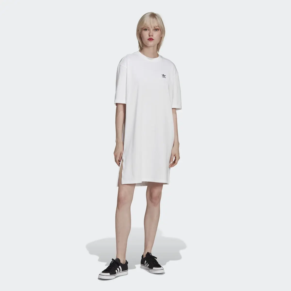 Adidas Adicolor Classics Big Trefoil Tee Dress. 2