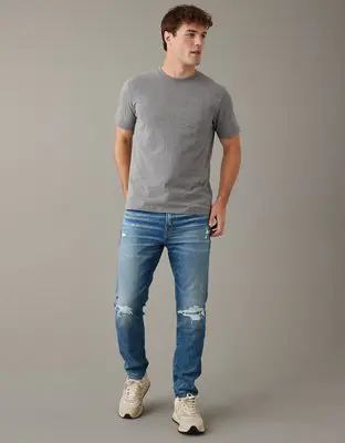 American Eagle AirFlex+ Patched Athletic Fit Jean. 1
