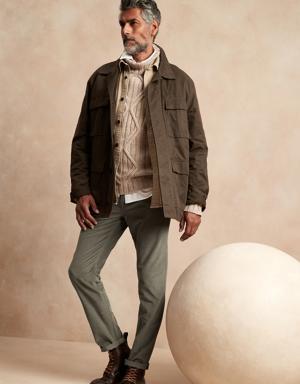 Slim Traveler Corduroy Pant green