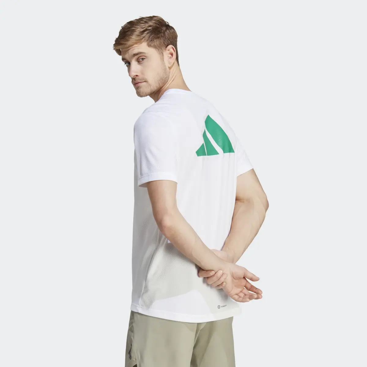 Adidas Workout Base Logo Tee. 3