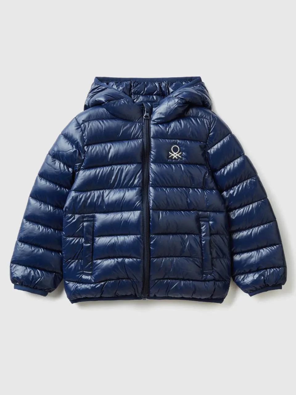 Benetton padded jacket with hood. 1