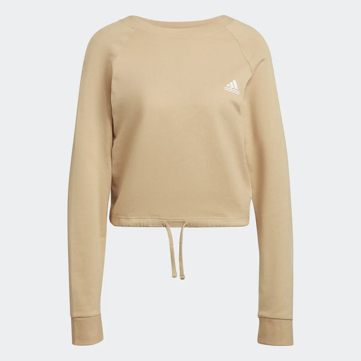 Adidas Essentials Cropped Dance Sweatshirt. 1