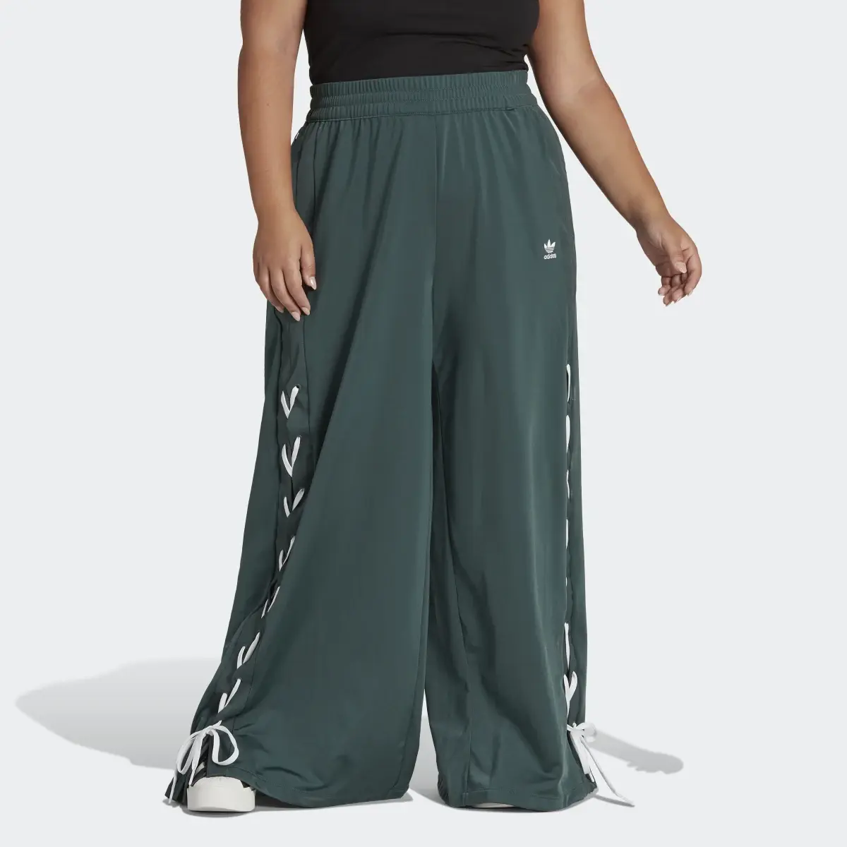 Adidas Always Original Laced Wide Leg Pants (Plus Size). 1