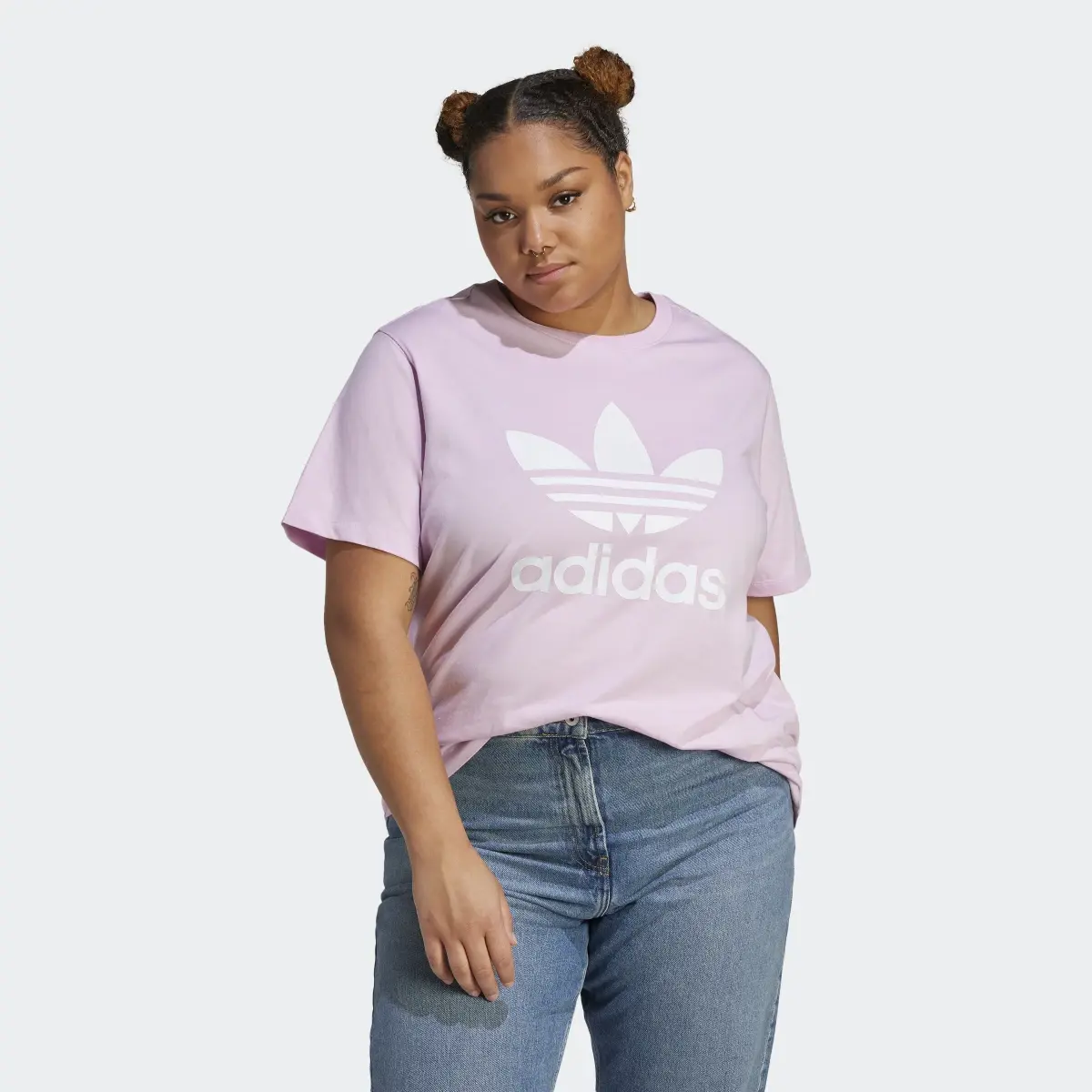 Adidas Adicolor Classics Trefoil Tee (Plus Size). 2