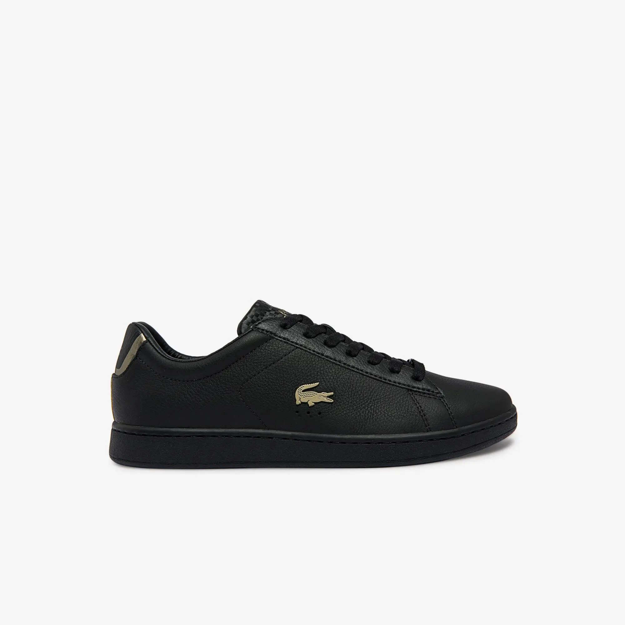 Lacoste Men's Carnaby Evo Leather Platinum Detailing Trainers. 1